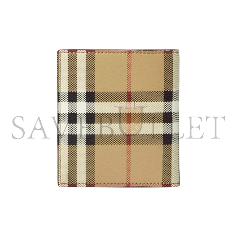BURBERRY CHECK SLIM BIFOLD WALLET 80741131 (10.5*9cm)